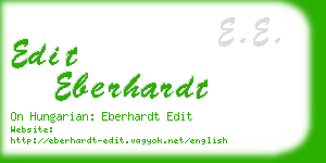 edit eberhardt business card